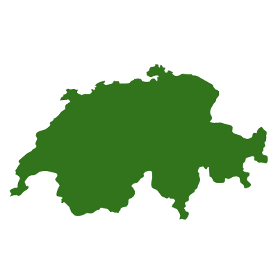 スイス連邦無料フリーイラスト｜無地(緑)